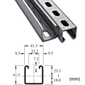 RIEL UNISTRUT PERFIL ALTO