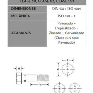 PERNO MILIMETRICO